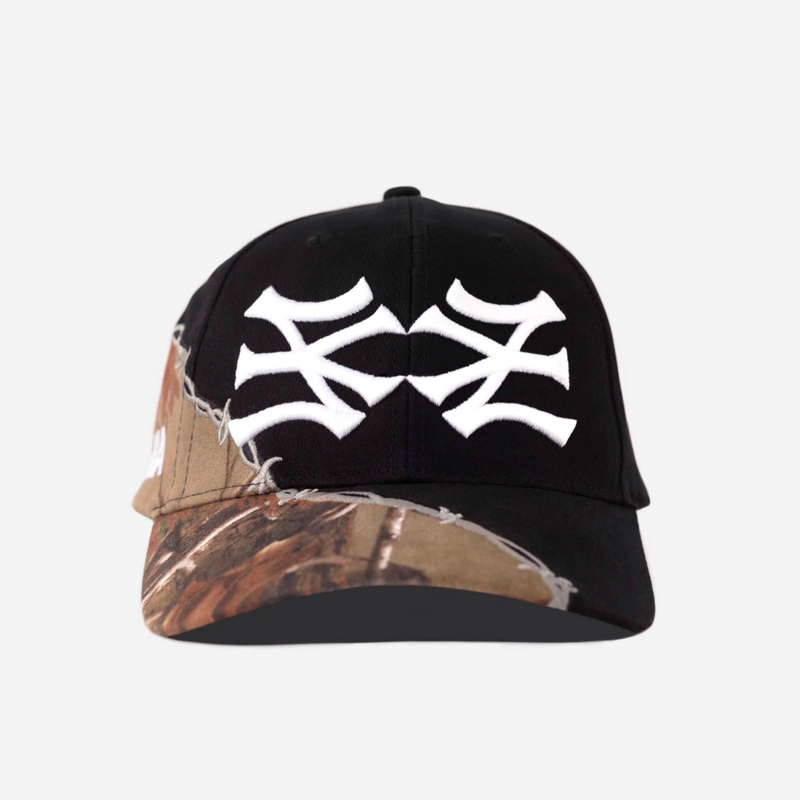 NY NY METAL CAMO HAT (BLACK)