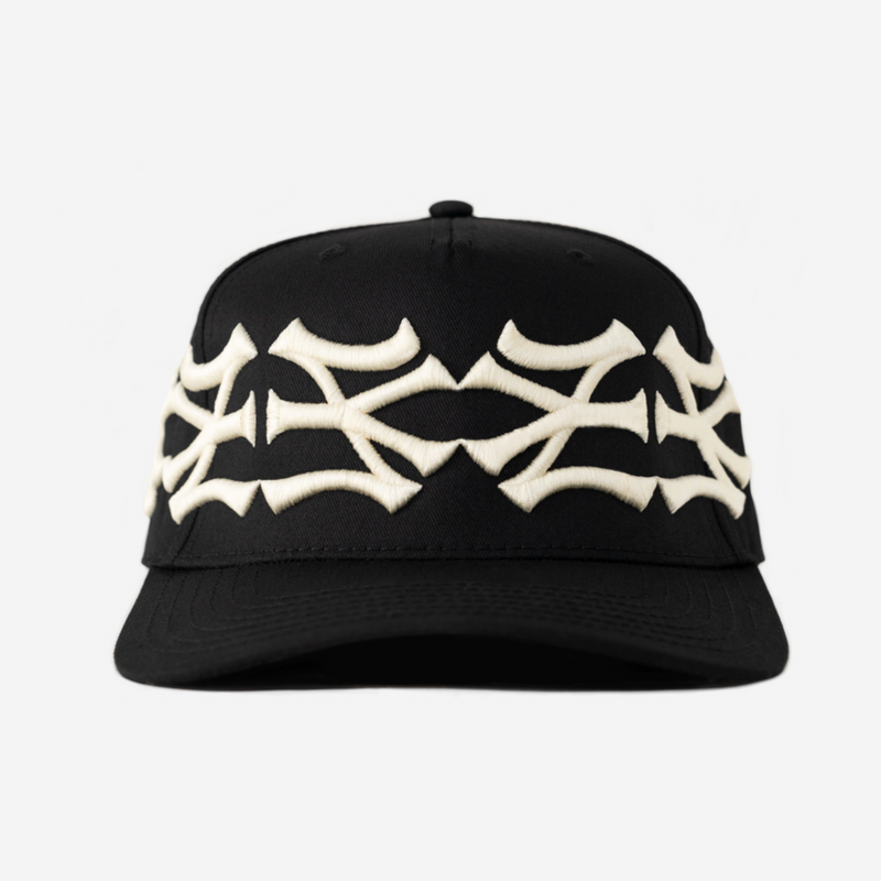 NY NY CROWN HAT (BLK/CRM)