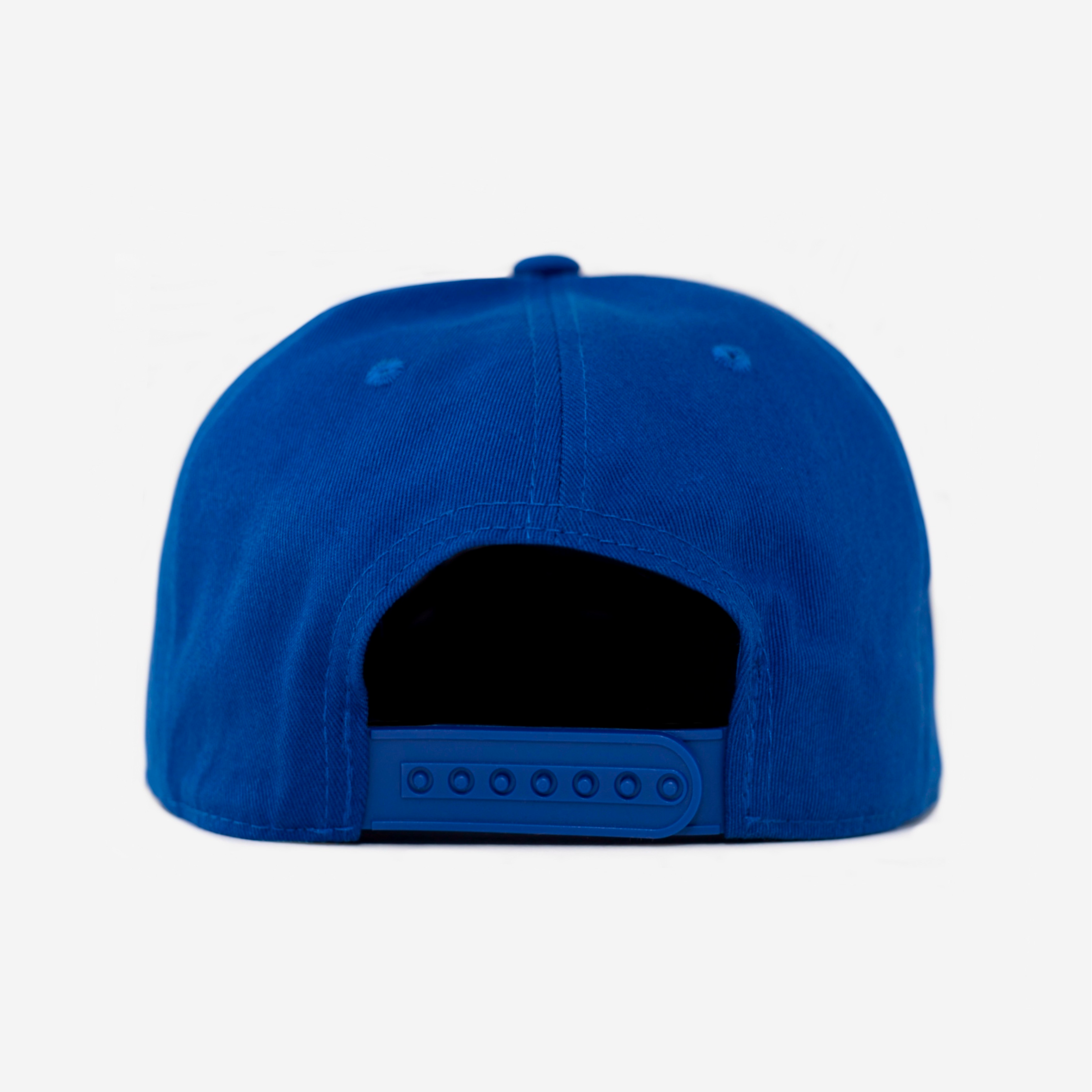 NY NY CURVED BRIM HAT (BLUE/ORANGE)
