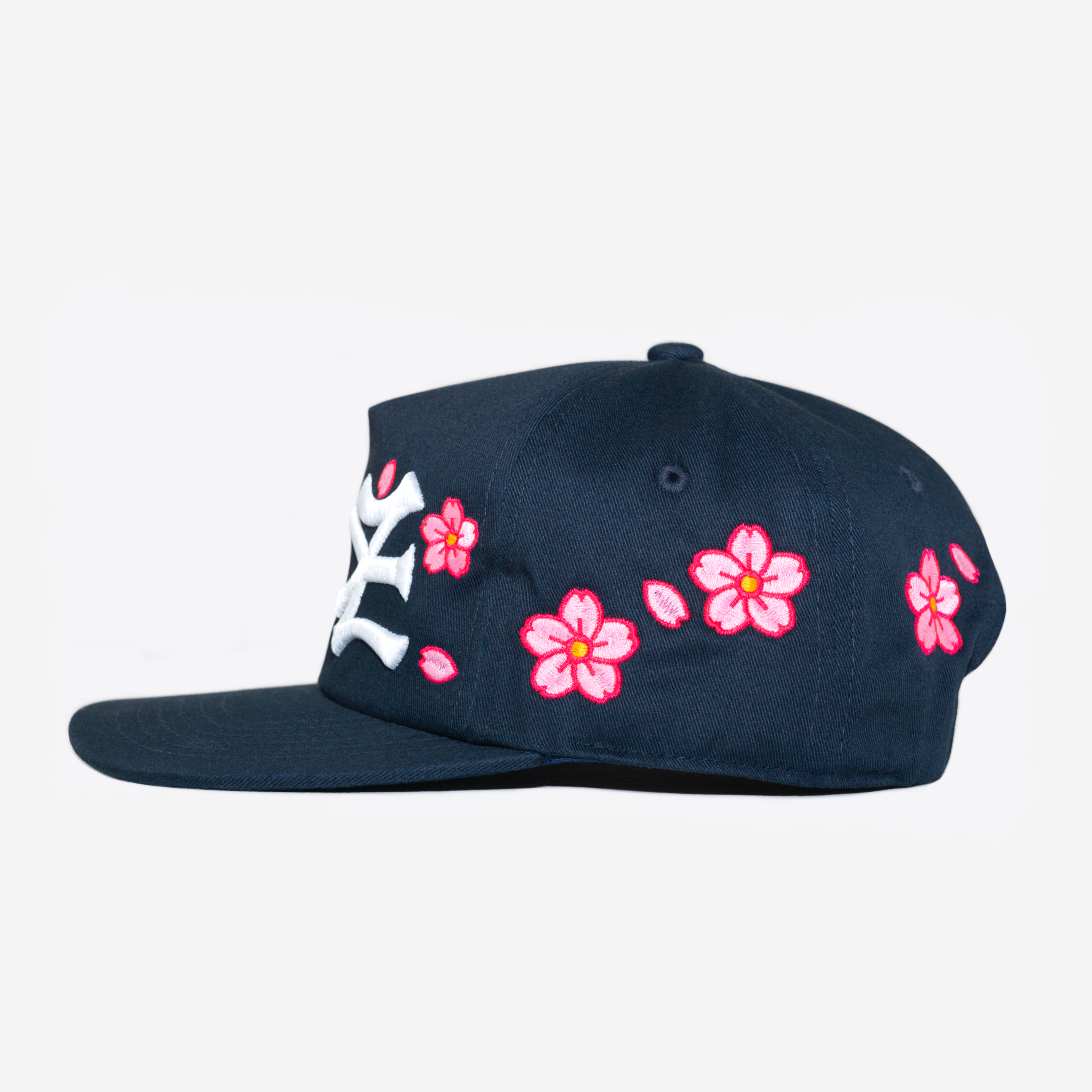 NY NY CHERRY BLOSSOM HAT (BLUE)