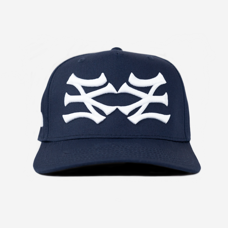 NY NY HAT CURVED BRIM (BLUE)